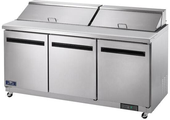 Arctic Air - 72" Three Door Refrigerated Sandwich Prep Table - AST72R