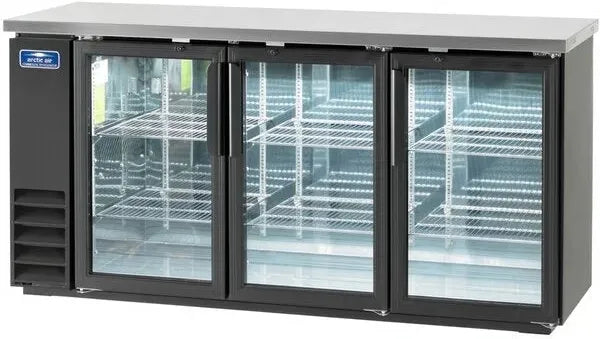 Arctic Air - 73" Glass Door Back Bar Refrigerator - ABB72G