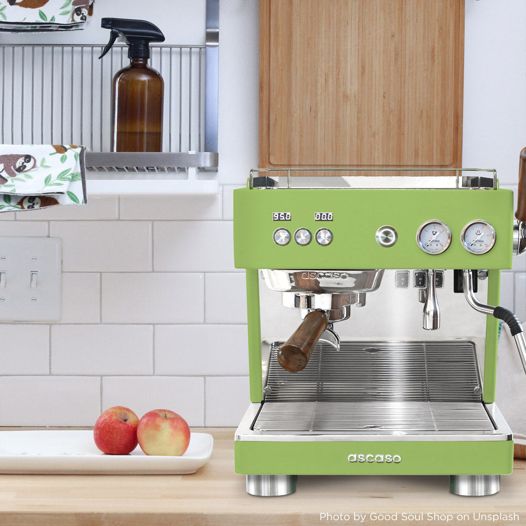 Ascaso - Baby T Plus Espresso Machine 120V Textured Pistachio - BT209U - Special Order Item, ETA 3-4 Weeks