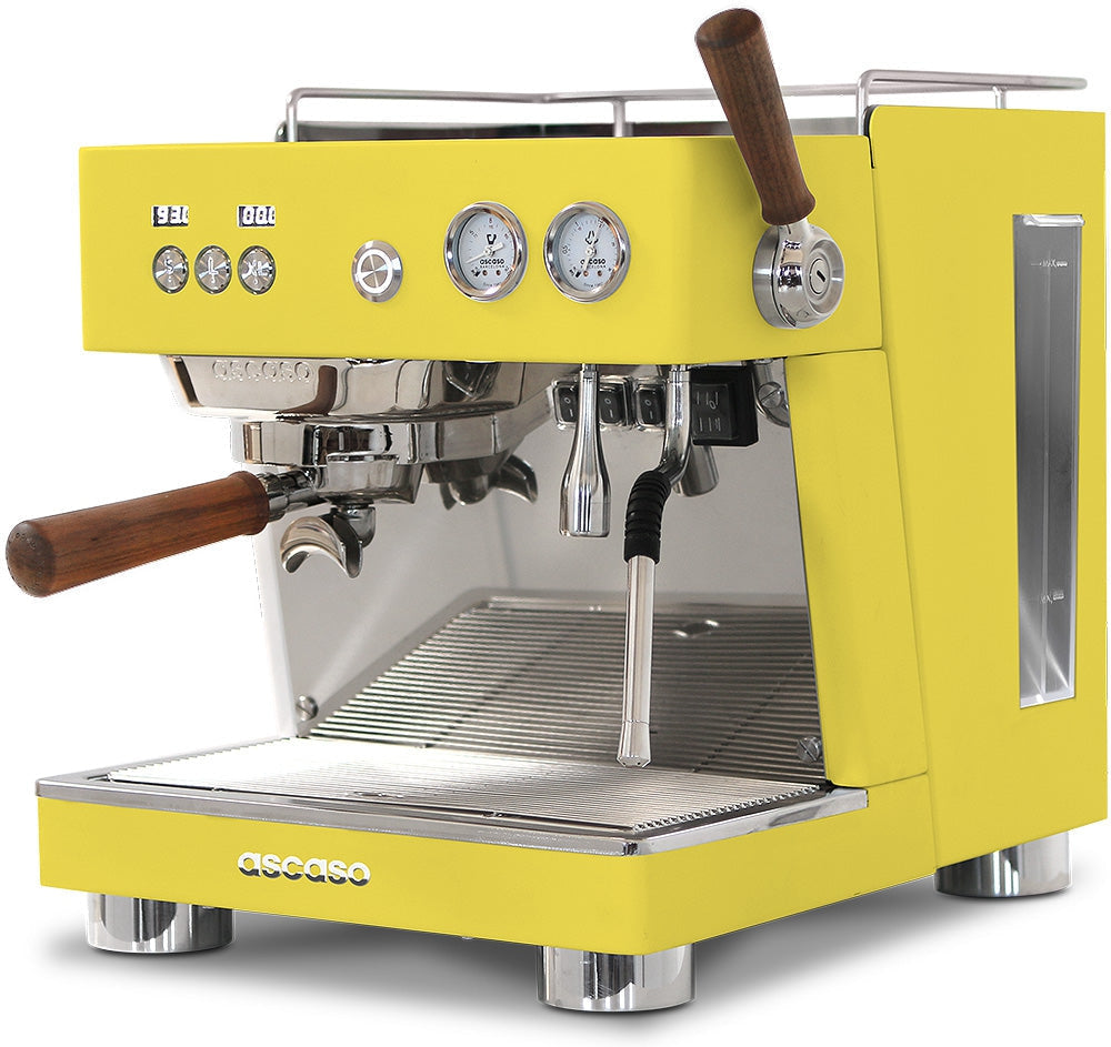 Ascaso - Baby T Plus Espresso Machine 120V Textured Yellow - BT205U - Special Order Item, ETA 3-4 Weeks