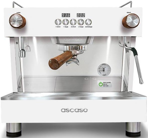Ascaso - Barista T One 1 Group Espresso Machine White/Wood - BT..37