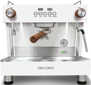 Ascaso - Barista T One Raised 1 Group Espresso Machine White/Wood - BT..38