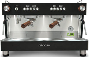 Ascaso - Barista T One Raised 2 Group Espresso Machine Black/Wood - BT..2