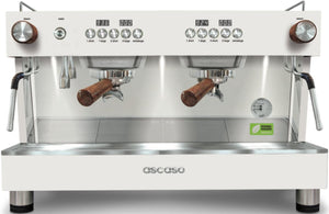 Ascaso - Barista T One Raised 2 Group Espresso Machine White/Wood - BT..4