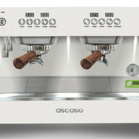 Ascaso - Barista T One Raised 2 Group Espresso Machine with Joystick White/Wood - BT107U