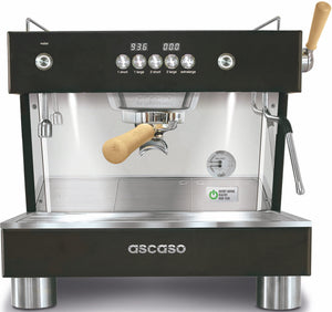 Ascaso - Barista T Plus 1 Group Espresso Machine Black/Wood - BT..39
