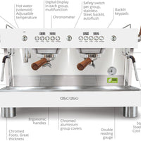 Ascaso - Barista T Plus 2 Group Espresso Machine Black/Wood - BT.13U (Special Order Item, ETA 3-4 Weeks)