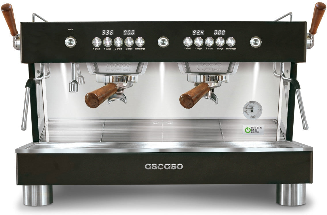 Ascaso - Barista T Plus 2 Group Espresso Machine Black/Wood - BT.13U - Special Order Item, ETA 3-4 Weeks