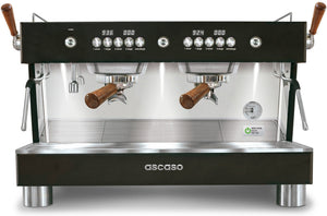 Ascaso - Barista T Plus 2 Group Espresso Machine Black/Wood - BT..13
