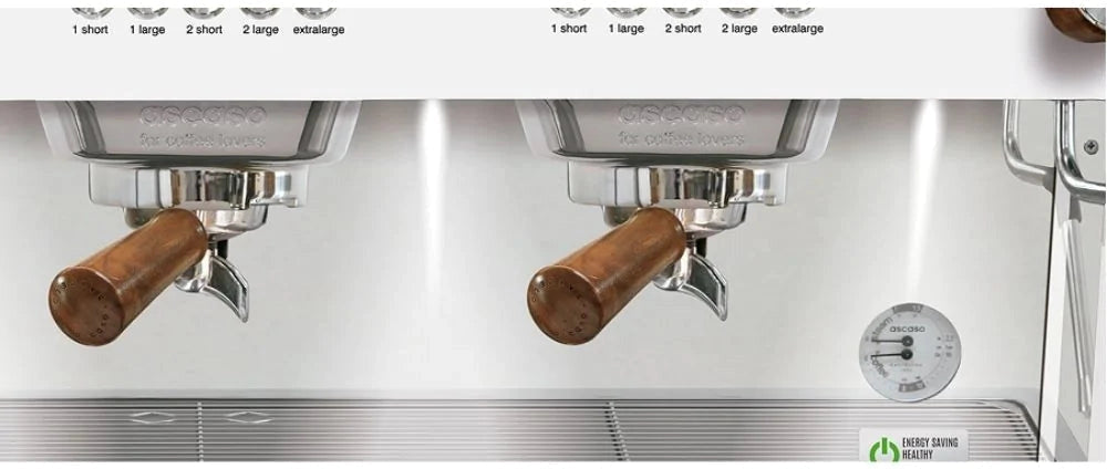 Ascaso - Barista T Plus 3 Group Espresso Machine White/Wood - BT.21U (Special Order Item, ETA 3-4 Weeks)