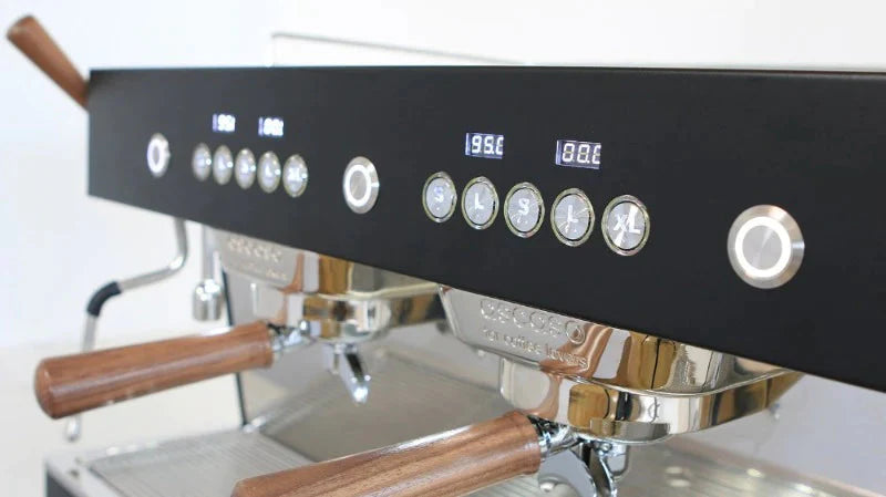 Ascaso - Barista T Plus Raised 2 Group Espresso Machine Black/Wood - BT..14U