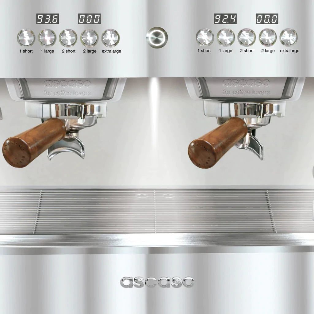 Ascaso - Barista T Plus Raised 2 Group Espresso Machine Inox - BT.18U - Special Order Item, ETA 3-4 Weeks