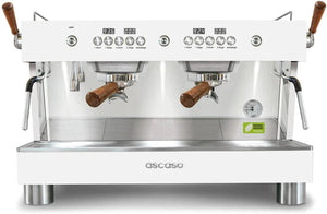 Ascaso - Barista T Plus Raised 2 Group Espresso Machine White/Wood - BT..16