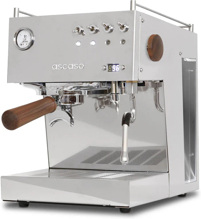 Ascaso - DUO PID Portafilter Espresso Machine 120V Inox/Wood - DU.111 - Special Order Item, ETA 3-4 Weeks