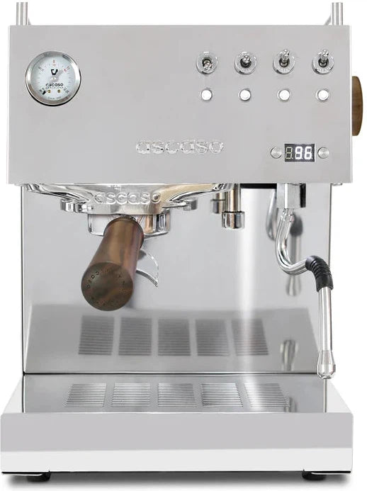Ascaso - DUO PID Portafilter Espresso Machine 120V Inox/Wood - DU.111 - Special Order Item, ETA 3-4 Weeks