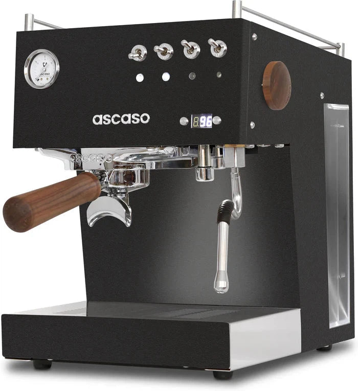 Ascaso - DUO PID Versatile Espresso Machine 120V, NEMA 5-15 Black/Wood - DU.309