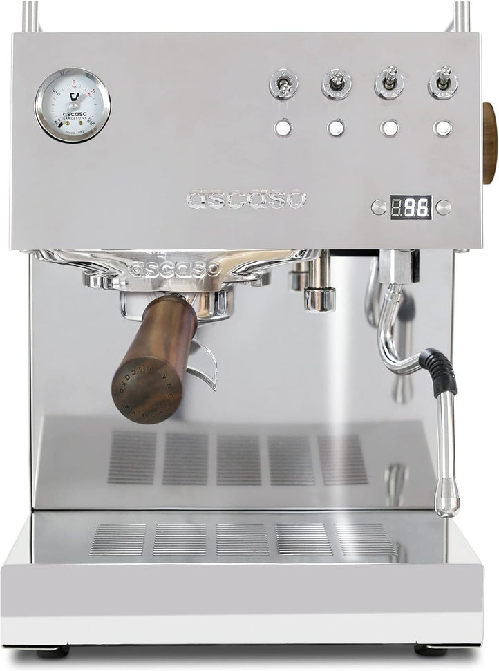 Ascaso - DUO PID Versatile Espresso Machine 120V, NEMA 5-15 Inox/Wood - DU.302