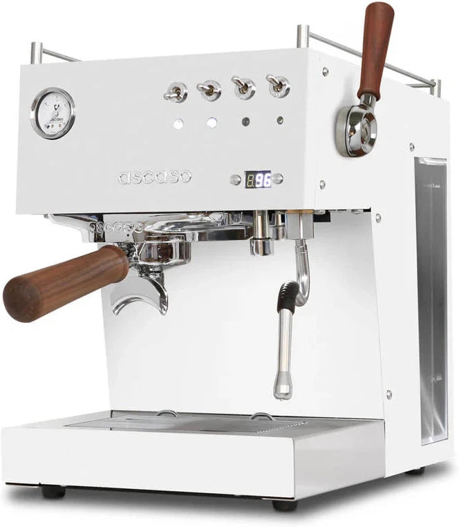 Ascaso - DUO PID Versatile Espresso Machine 120V, NEMA 5-15 White/Wood - DU.301