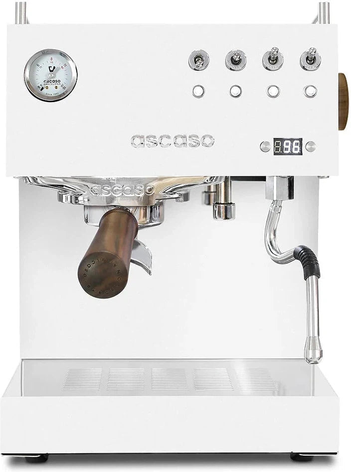 Ascaso - DUO PID Versatile Espresso Machine 120V, NEMA 5-20 White/Wood - DU.311