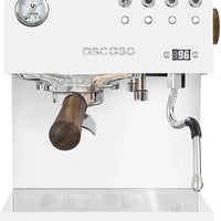 Ascaso - DUO PID Versatile Espresso Machine 120V, NEMA 5-20 White/Wood - DU.311