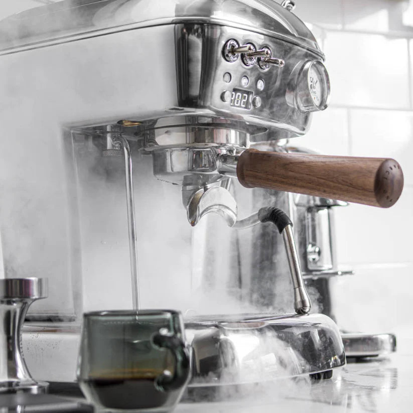 Ascaso - Dream PID PF Espresso Machine 120V Polished Aluminum/Wood - DR.587 - Special Order Item, ETA 3-4 Weeks