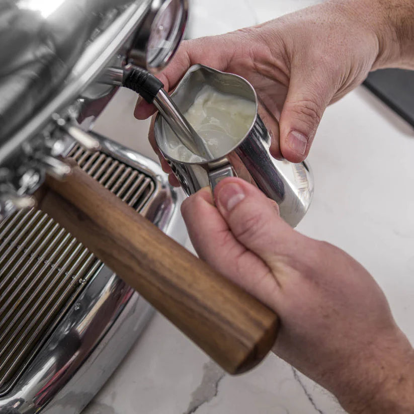 Ascaso - Dream PID PF Espresso Machine 120V Polished Aluminum/Wood - DR.587 - Special Order Item, ETA 3-4 Weeks
