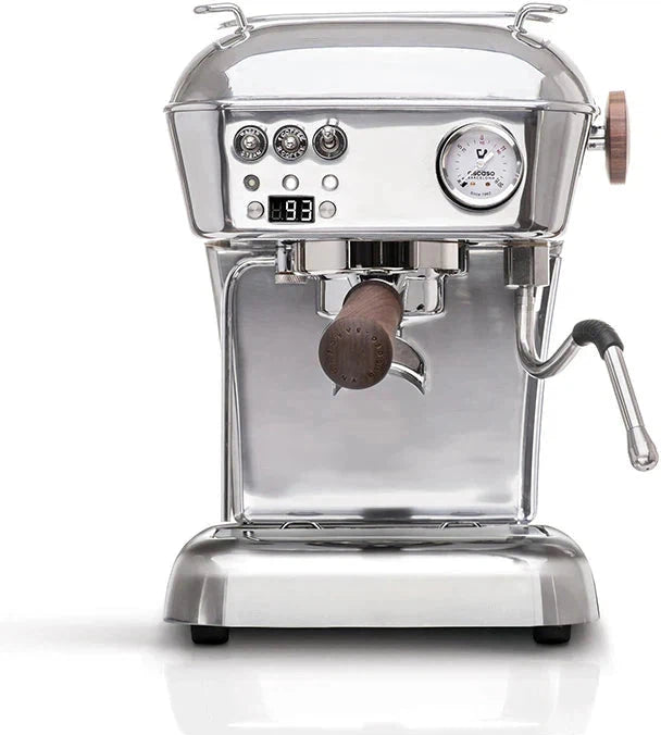 Ascaso - Dream PID PF Espresso Machine 120V Polished Aluminum/Wood - DR.587 - Special Order Item, ETA 3-4 Weeks