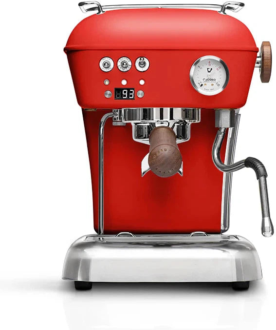 Ascaso - Dream PID PF Espresso Machine 120V Red/Wood - DR.622 - Special Order Item, ETA 3-4 Weeks
