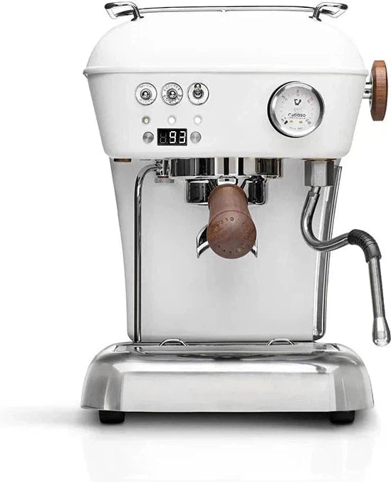 Ascaso - Dream PID PF Espresso Machine 120V White/Wood - DR.579 - Special Order Item, ETA 3-4 Weeks