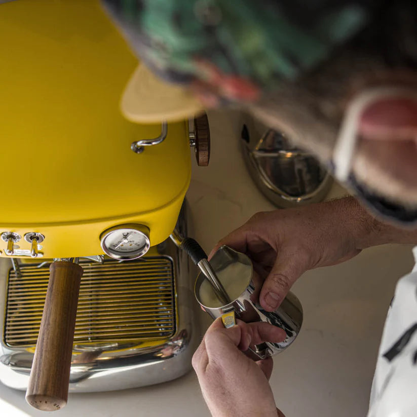 Ascaso - Dream PID PF Espresso Machine 120V Yellow/Wood - DR.599 (Special Order Item, ETA 3-4 Weeks)