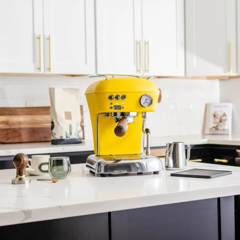 Ascaso - Dream PID PF Espresso Machine 120V Yellow/Wood - DR.599 - Special Order Item, ETA 3-4 Weeks