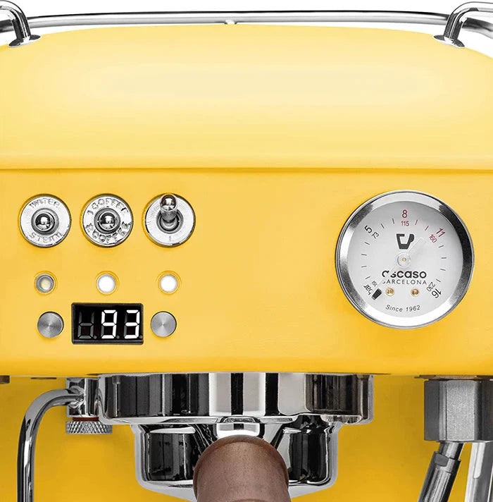 Ascaso - Dream PID PF Espresso Machine 120V Yellow/Wood - DR.599 - Special Order Item, ETA 3-4 Weeks