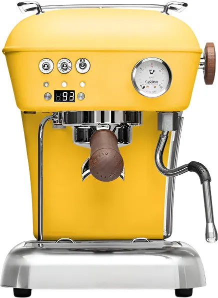 Ascaso - Dream PID PF Espresso Machine 120V Yellow/Wood - DR.599 - Special Order Item, ETA 3-4 Weeks