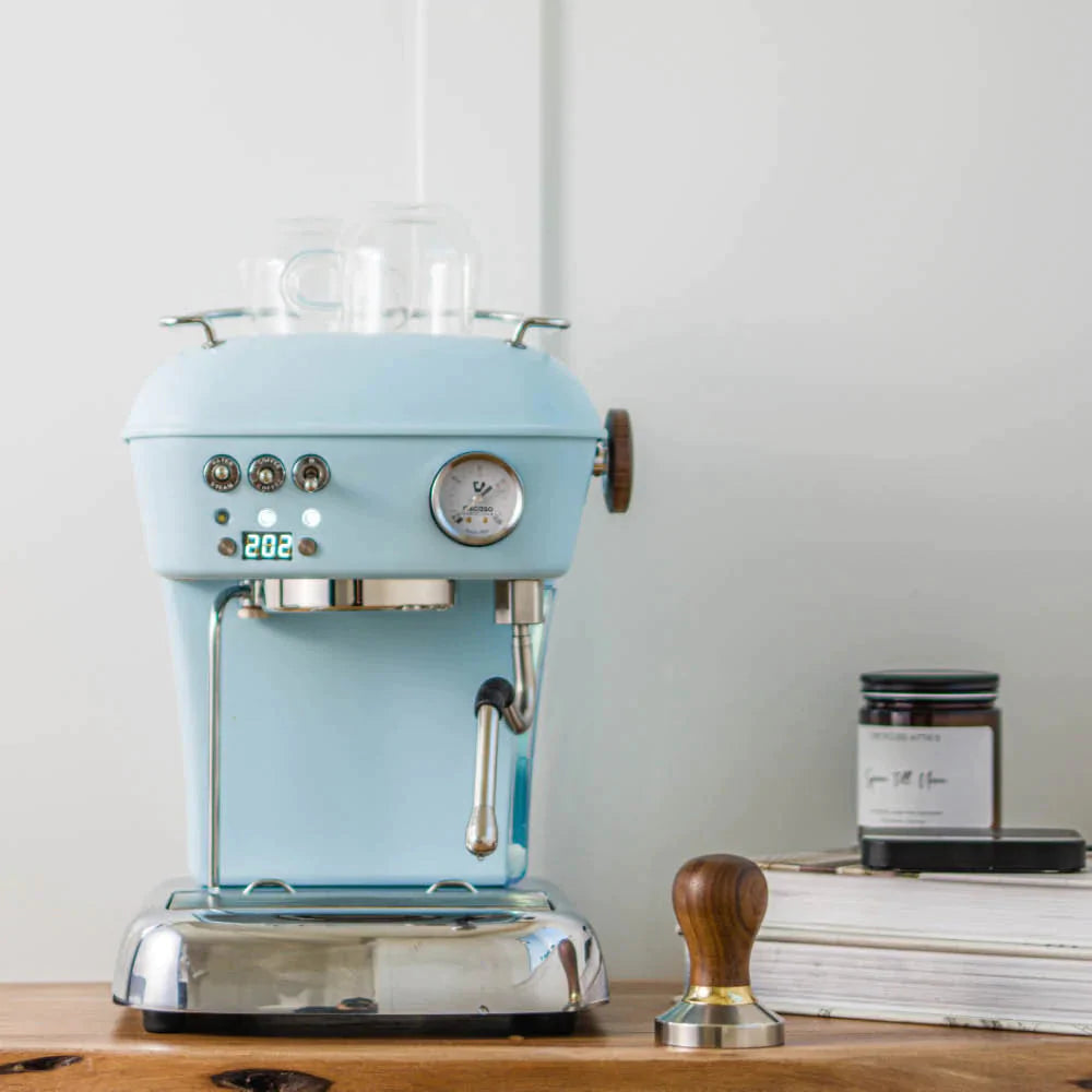 Ascaso - Dream PID Versatile Espresso Machine Matte Blue/Wood - DR.556 - Special Order Item, ETA 3-4 Weeks