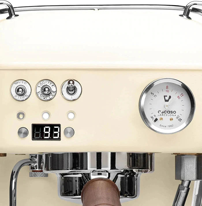 Ascaso - Dream PID Versatile Espresso Machine Matte Cream/Wood - DR.560 - Special Order Item, ETA 3-4 Weeks