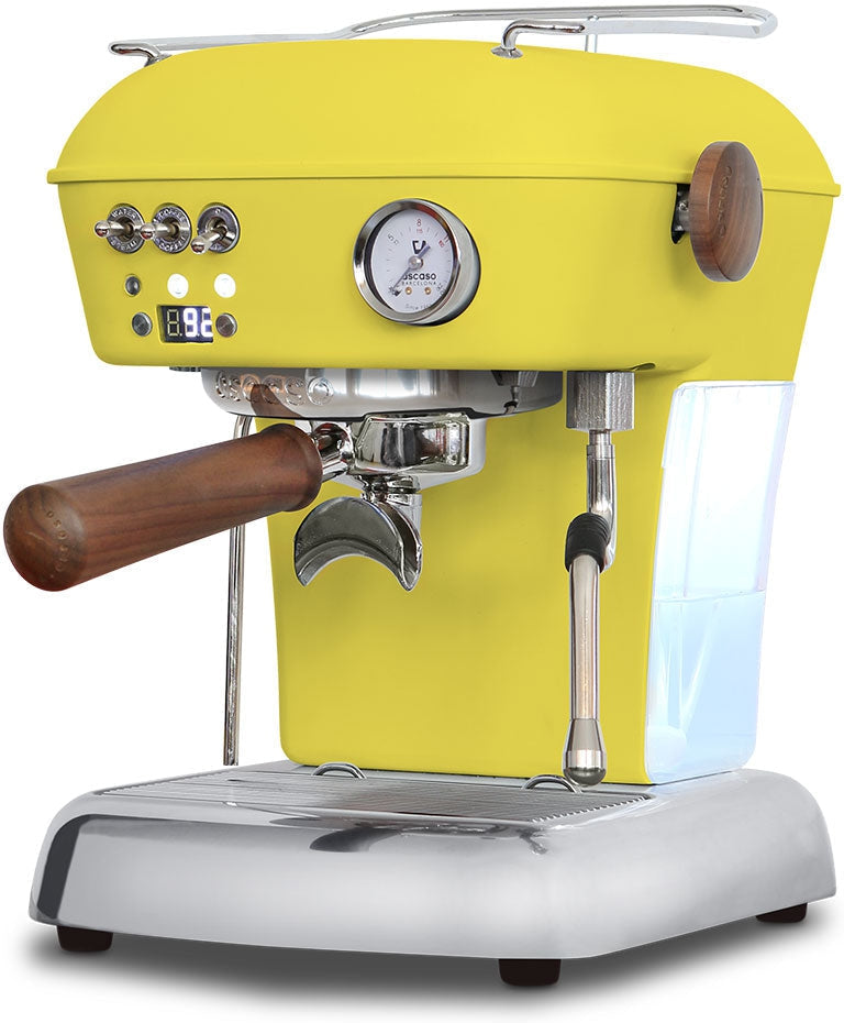 Ascaso - Dream PID Versatile Espresso Machine Matte Yellow/Wood - DR.566 (Special Order Item, ETA 3-4 Weeks)
