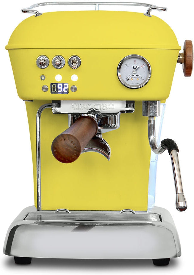 Ascaso - Dream PID Versatile Espresso Machine Matte Yellow/Wood - DR.566 (Special Order Item, ETA 3-4 Weeks)