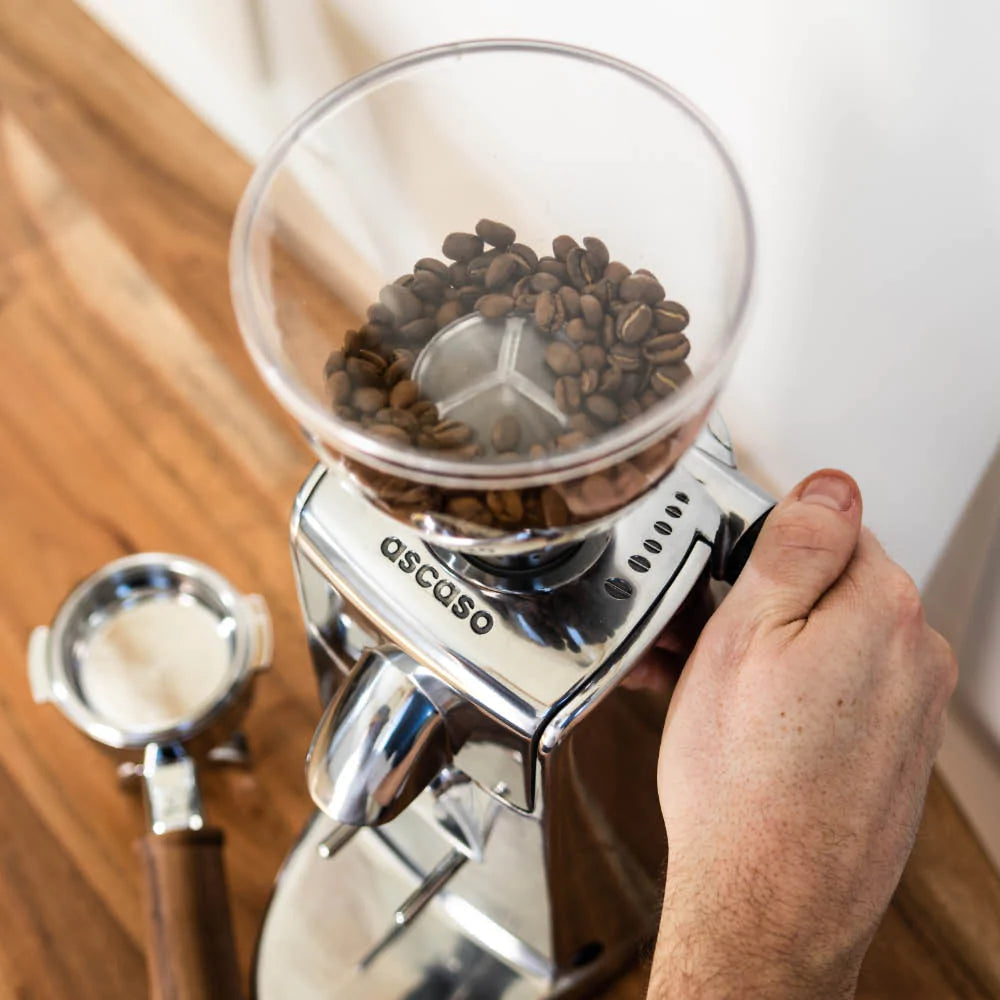Ascaso - I-Mini I1 Polished Aluminum ETL Coffee Grinder - M.333U - Special Order Item, ETA 3-4 Weeks