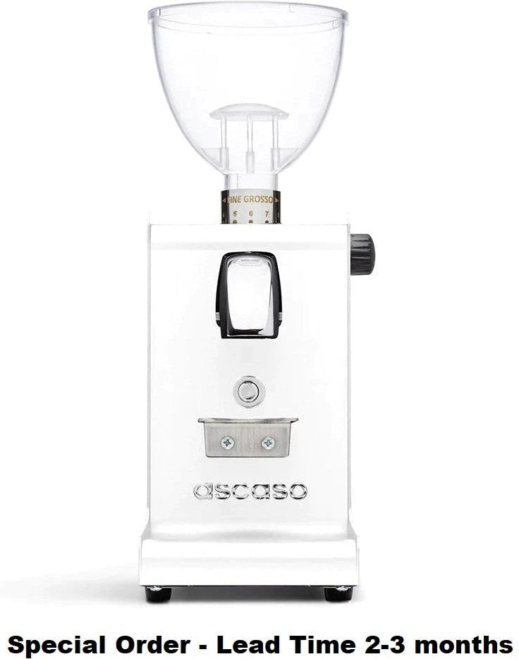 Ascaso - I-Steel Coffee Grinder I1 With Timer White - MIN820 - Special Order Item, ETA 3-4 Weeks