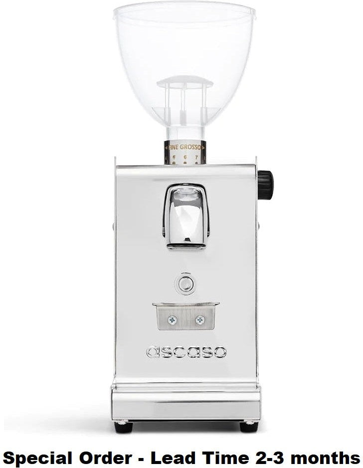 Ascaso - I-Steel Coffee Grinder I2 With Timer Polished - MIN530 - Special Order Item, ETA 3-4 Weeks