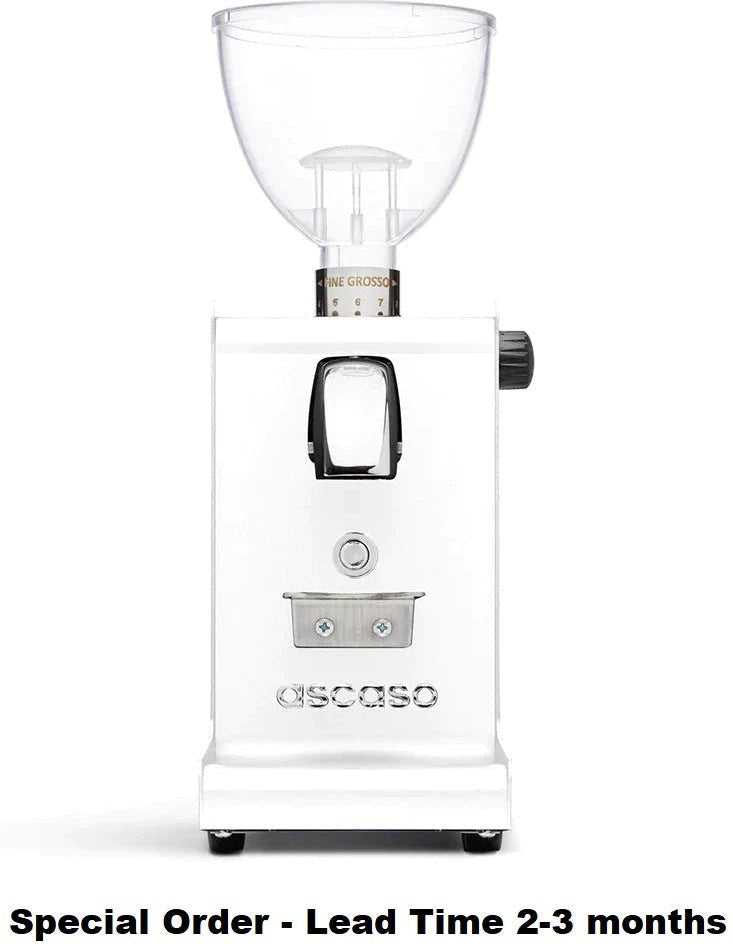 Ascaso - I-Steel Coffee Grinder I2 With Timer White - MIN824 (Special Order Item, ETA 3-4 Weeks)