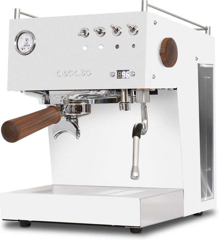 Ascaso - Steel DUO PID Espresso Machine White/Wood - DU.114