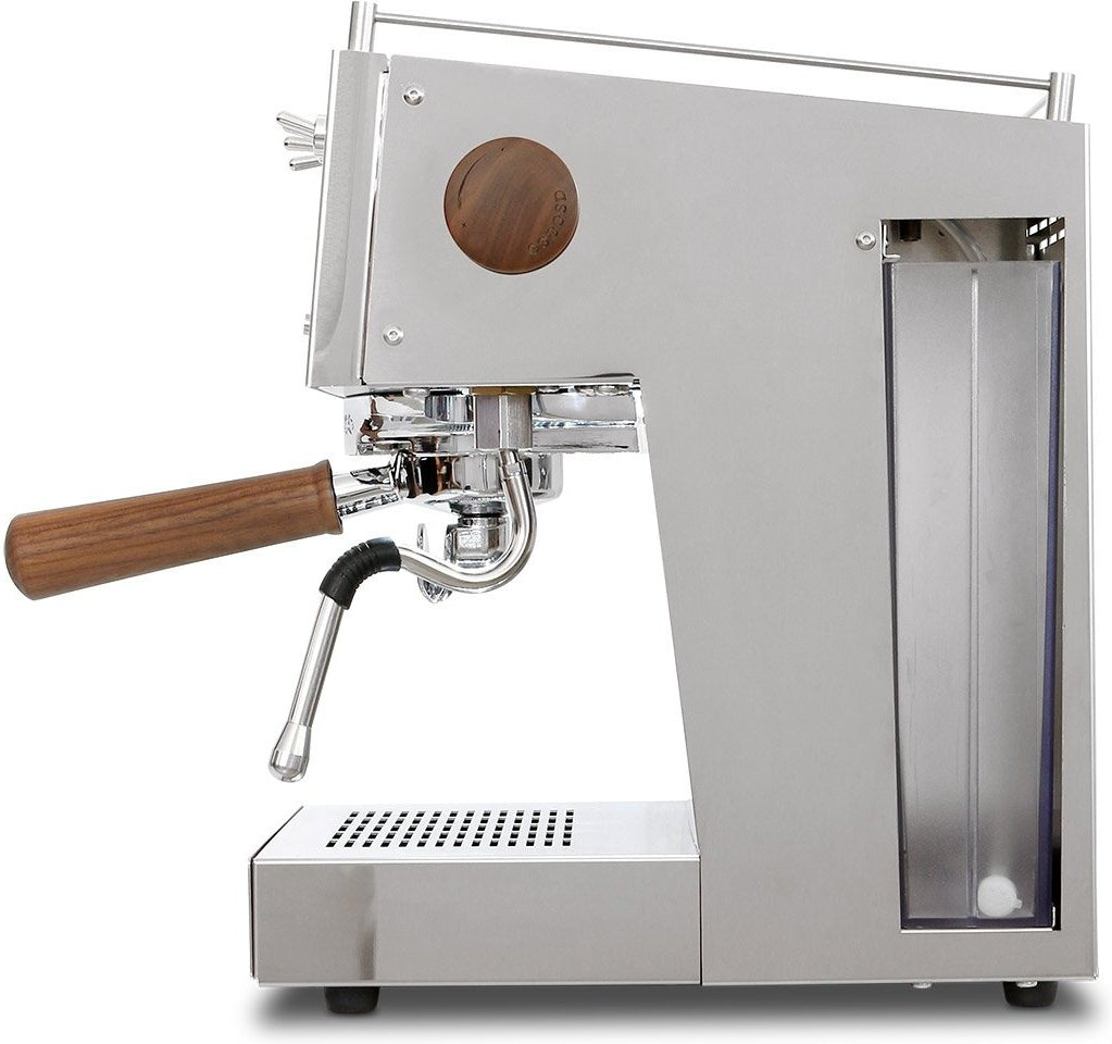 Ascaso - Steel Uno Versatile PID Espresso Machine Polished Aluminum/Wood - UNO117 (Special Order Item, ETA 3-4 Weeks)