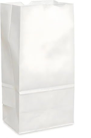 Atlas Paper Bag - 4 lb White Paper Bags, 500/Bn - 4040004