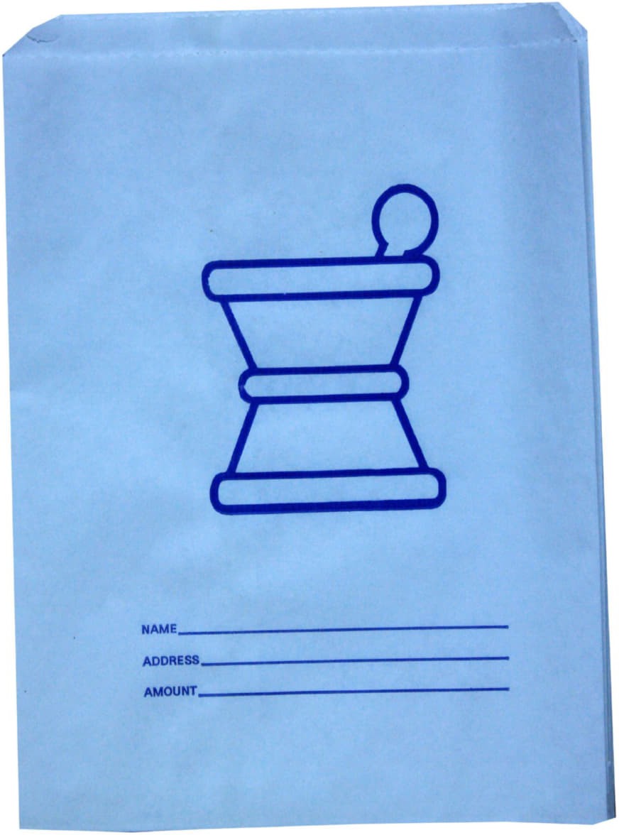 Atlas Paper Bag - 4 x 2 x 9" Prescription Bags, 2000/Cs - 9040999 (Special Order Item)