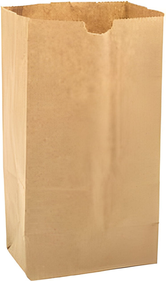 Atlas Paper Bag - 4.75 X 2.75 X 9", 4 lb Brown Paper Bags, 500/Bn - 4040000