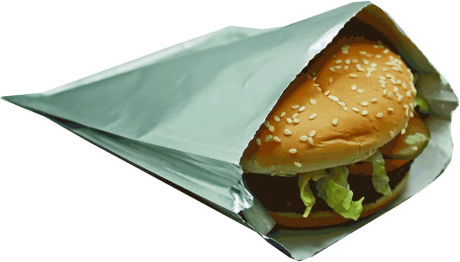 Atlas Paper Bag - 6 x 0.75 x 6.75 Sandwich, Burger Foil Bags, 500/Cs - 2063003
