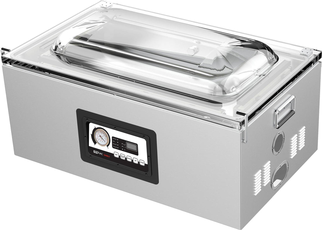 Atmovac - 110V Silver Counter Top Vacuum Machine With 2x12" + 1x27" Seal Bars - DIABLO12D27G