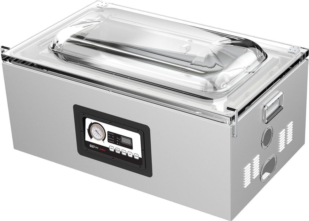 Atmovac - 110V Silver Counter Top Vacuum Machine With 2x12" + 1x27" Seal Bars - DIABLO12D27G