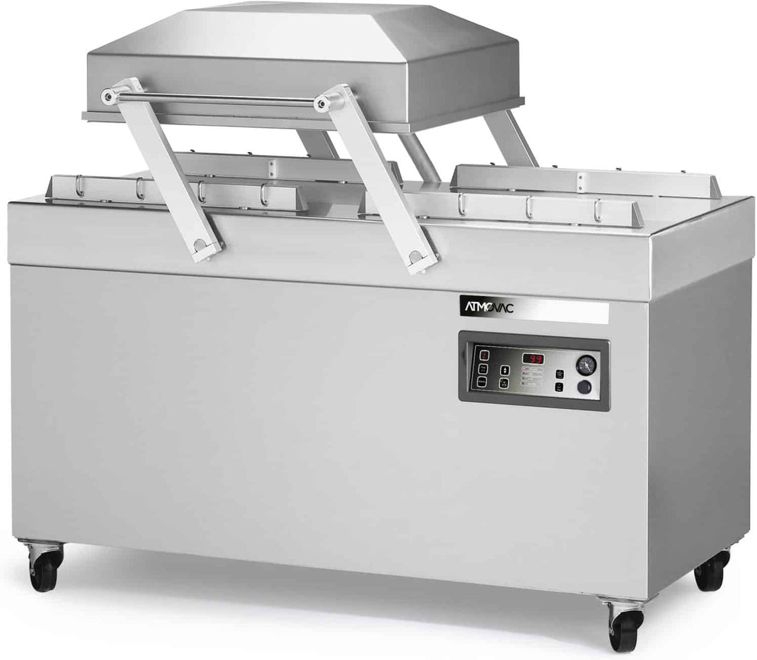 Atmovac - 63M³ Industrial Vacpak Vacuum Machine With Two Flat Surfaces Double Seal Bars - SOLAR 2-24D3